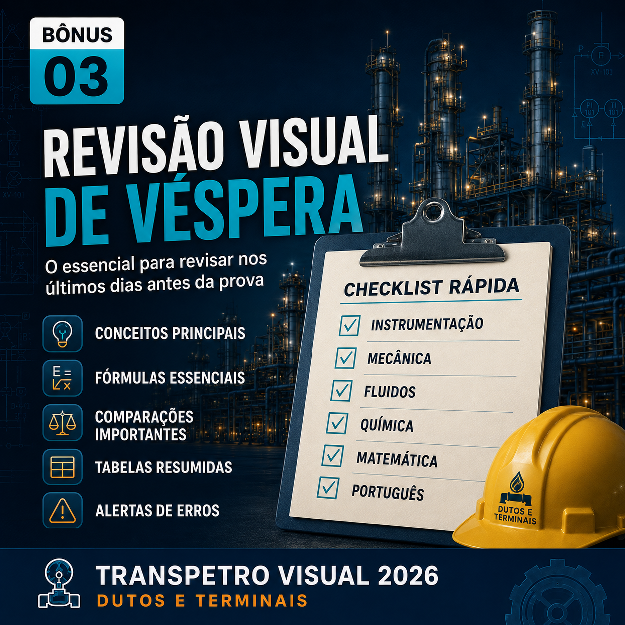 Capa do BÔNUS 03 — REVISÃO VISUAL DE VÉSPERA