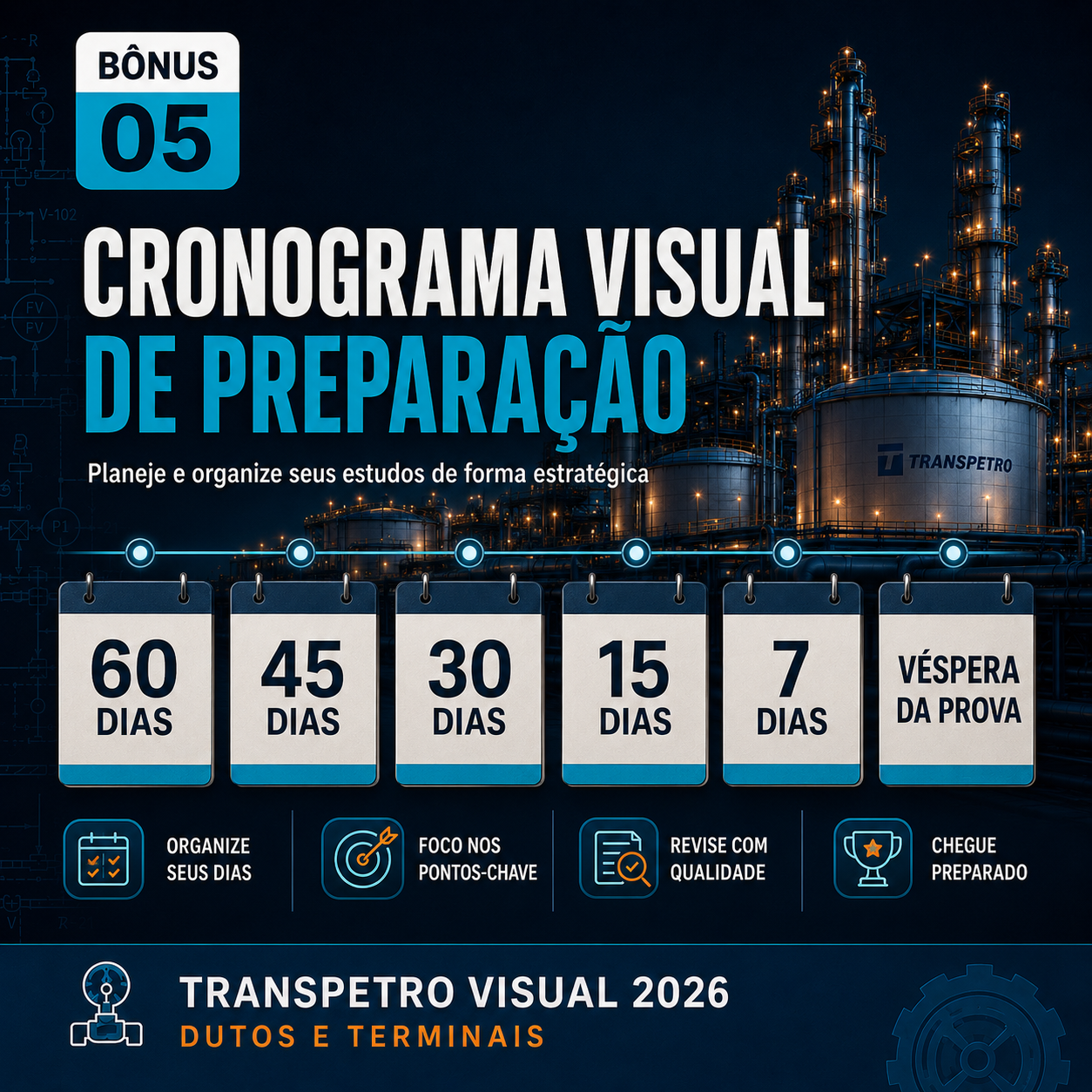 Capa do BÔNUS 05 — CRONOGRAMA VISUAL DE PREPARAÇÃO